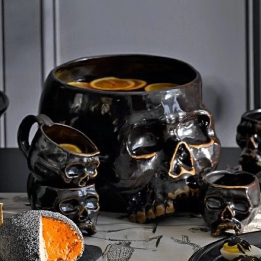 Williams-Sonoma Halloween Skull Mug